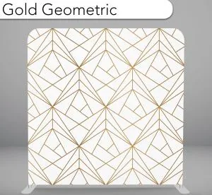 Gold Geometric photo booth backdrop