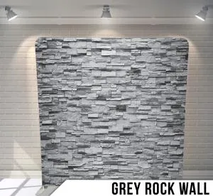 Grey Rock Wall photo booth backdrop