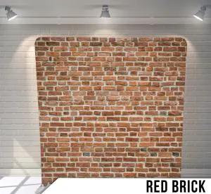 Red Brick photo booth backdrop