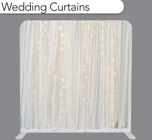 Wedding Curtains photo booth backdrop