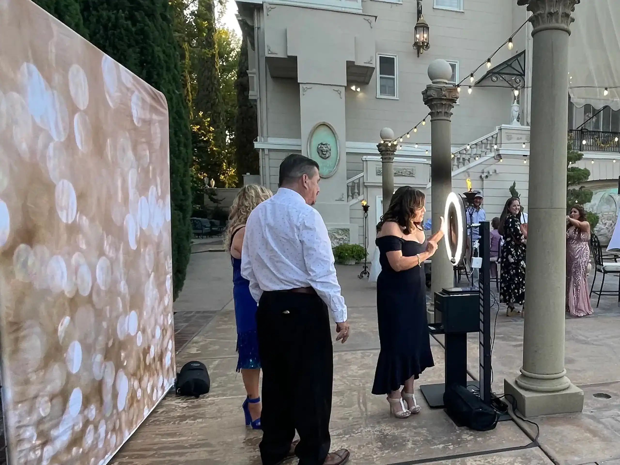 Galaxy Mobile DJ photo booth at a Sacramento event